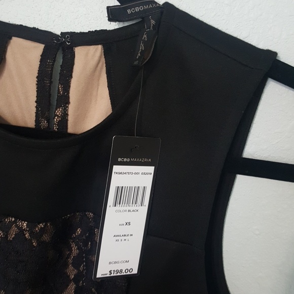 BCBGMaxAzria Black Lace Dress - Picture 6 of 8